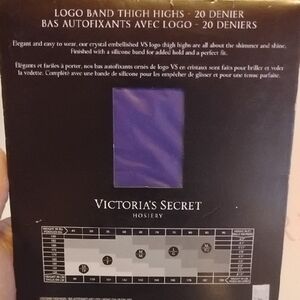 Victoria's Secret Crystal Embellished Thigh Highs in Purple